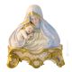 BUSTO DE LA VIRGEN CON EL SANTO NIÑO Estatua Estatua Figura de Porcelana de Capodimonte Hecha a Mano Made in Italy