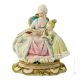 STORYTALE TIME Estatuilla de figura de porcelana Capodimonte hecha a mano en Italia