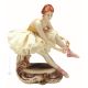 DAISY DANCER Estatua hecha a mano figura de porcelana Capodimonte hecha en Italia