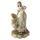 DAMA CON PARAGUAS Estatuilla de figura de porcelana Capodimonte hecha a mano en Italia