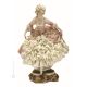 Figura SEÑORA Figura de porcelana Capodimonte hecha a mano en Italia