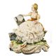 PINTURA EXTERIOR Estatua Figura de porcelana Capodimonte hecha a mano en Italia