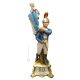 OBISPO Estatua figura Capodimonte porcelana hecha a mano Made in Italy