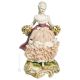 Figura SEÑORA Figura de porcelana Capodimonte hecha a mano en Italia