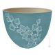 ORCHIDEA Cachetpot macetero autentica ceramica artistica hecho y decorado a mano azul