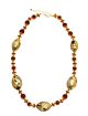 FLORENCE Collar Collier Auténtico cristal de Murano Hoja de oro de 24 quilates Filigrana murrina