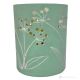 SOFFIONI Lámpara de mesa abat-jour artística cerámica piamontesa hecha a mano y decorada auténticamente Made in Italy verde
