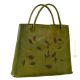 FOGLIE Bolso shopper de mujer elaborado artesanalmente en piel auténtica con hojas grabadas