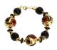 NIZZA Pulsera Cristal de Murano Pan de Oro de 24K Artesanía Venecia 
