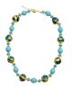 NIZZA Collares Collier Cristal de Murano Pan de Oro de 24 Quilates Artesanía Veneciana