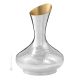 DECANTER Jarra Vino Agua Chapado en Oro Especial Plata Martillado a Mano Hecho en Italia *0.5l