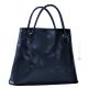 FOGLIE Bolso shopper de mujer elaborado artesanalmente en piel auténtica con hojas grabadas