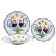 Colección GALLETTI PLATES Juego de vajilla de 18 piezas para 6 personas vajilla de cerámica Castelli pintada a mano Made in Italy