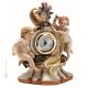 Reloj de mesa CHERUBINI de porcelana Capodimonte, artesanía Made in Italy