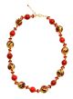 NIZZA Collares Collier Cristal de Murano Pan de Oro de 24 Quilates Artesanía Veneciana