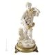 VENDEDOR DE FRUTAS Figura figura Capodimonte porcelana hecha a mano Made in Italy