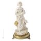 CHICK SELLER Figura figura Capodimonte porcelana hecha a mano Made in Italy