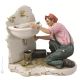 FONTANERO Figura de porcelana Capodimonte hecha a mano Made in Italy