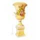 JARRÓN de cerámica artística estilo barroco con detalle en oro de 24k Made in Italy