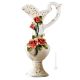 AMPHORA Jarrón artístico de cerámica estilo barroco con detalle en oro de 24k Made in Italy
