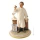 Estatua OCULISTA figura de porcelana Capodimonte hecha a mano Made in Italy
