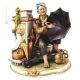 FABRICANTE DE PARAGUAS Figura de porcelana Capodimonte hecha a mano Made in Italy