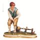 GOLFER Estatua figura Capodimonte porcelana hecha a mano Made in Italy