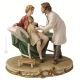 GINECÓLOGO Estatuilla de figura de porcelana Capodimonte hecha a mano Made in Italy