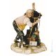 FOTÓGRAFO Figura de porcelana Capodimonte hecha a mano Made in Italy