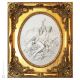 VENUS Y CUPID Cuadro en bajorrelieve de porcelana Capodimonte hecho a mano Made in Italy