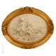 ESCENA BUCÓLICA Pintura en bajorrelieve de porcelana Capodimonte hecha a mano Made in Italy