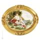 ESCENA BUCÓLICA Pintura en bajorrelieve de porcelana Capodimonte hecha a mano Made in Italy