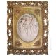 LAS TRES GRACIAS Cuadro en bajorrelieve en porcelana de Capodimonte hecho a mano Made in Italy