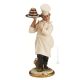 PASTELERO Estatuilla de figura de porcelana Capodimonte hecha a mano Made in Italy