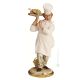 Figura de porcelana COCINERO Capodimonte figura hecha a mano Made in Italy