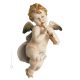 CUPIDO CON TROMPETA Estatua estatuilla porcelana Capodimonte hecha a mano en Italia