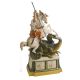 Estatuilla de figura de porcelana de Capodimonte SAN JORGE Y EL DRAGÓN hecha a mano en Italia