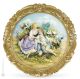 LA PRIMERA CITA Cuadro en bajorrelieve en porcelana de Capodimonte Made in Italy