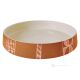 BANDEJA centro de mesa de cerámica artística piamontesa hecha y decorada a mano auténtica Made in Italy roja