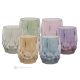 ALKIMIA Set de 6 auténticos vasos de agua pintados a mano en cristal de calidad superior, diseño moderno.-Multicolor 