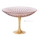 Cuenco ASTRA, centro de mesa con detalle de pan de oro, cristal de calidad superior pintado a mano.