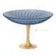 Cuenco ASTRA, centro de mesa con detalle de pan de oro, cristal de calidad superior pintado a mano.