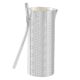 JARRA ASA CURVA Jarra Decantador Vino Agua Especial Chapado en Plata Martillado a Mano Made in Italy *1,3l