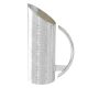 JARRA ASA MEDIA LUNA Decantador Jarra Vino Agua Especial Baño de Plata Martillado a Mano Made in Italy *1,3l