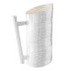 JARRA CON ASA DE PUENTE Jarra Decantador Vino Agua Especial Chapado en Plata Martillado a Mano Made in Italy *1l