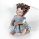 CINZIA - Capodimonte, figura romántica en porcelana de alta calidad.