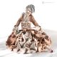 DAMA Dama romántica Capodimonte, arte italiano en pura porcelana.