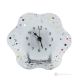 FIORE Reloj de sobremesa, en cristal transparente con gotas, diseño moderno, hecho a mano