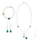 PARURE DENISE conjunto de bisutería artística collar collar pulsera pendientes cuentas de cristal de Murano con plata 925 auténtica hecha a mano Made in Italy