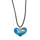 COLLAR CORAZÓN DE ORO MILLEFIORI bisutería artística collares collares cristal de Murano pan de oro de 18k hecho a mano auténtico Made in Italy